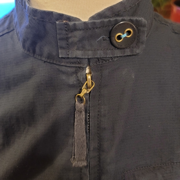 Vans Womens Athletic Utility Jacket with Button Neck Closure - Picture 4 of 12